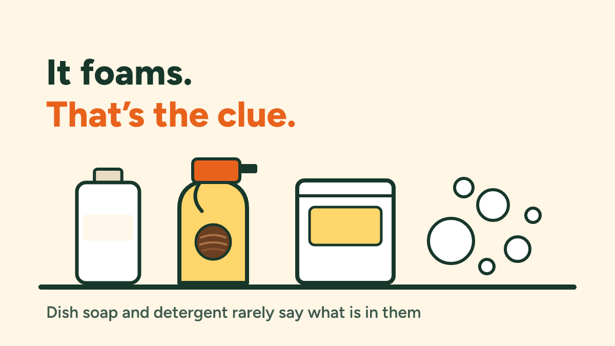 Coconut in cleaning products: dish soap, laundry detergent and hand wash