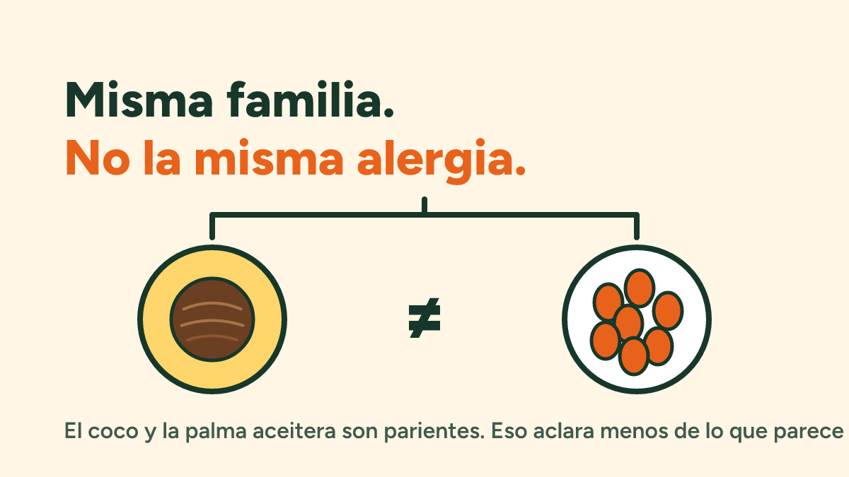 Alergia al coco y aceite de palma: ¿están relacionados? ¿Hay que evitar los dos?