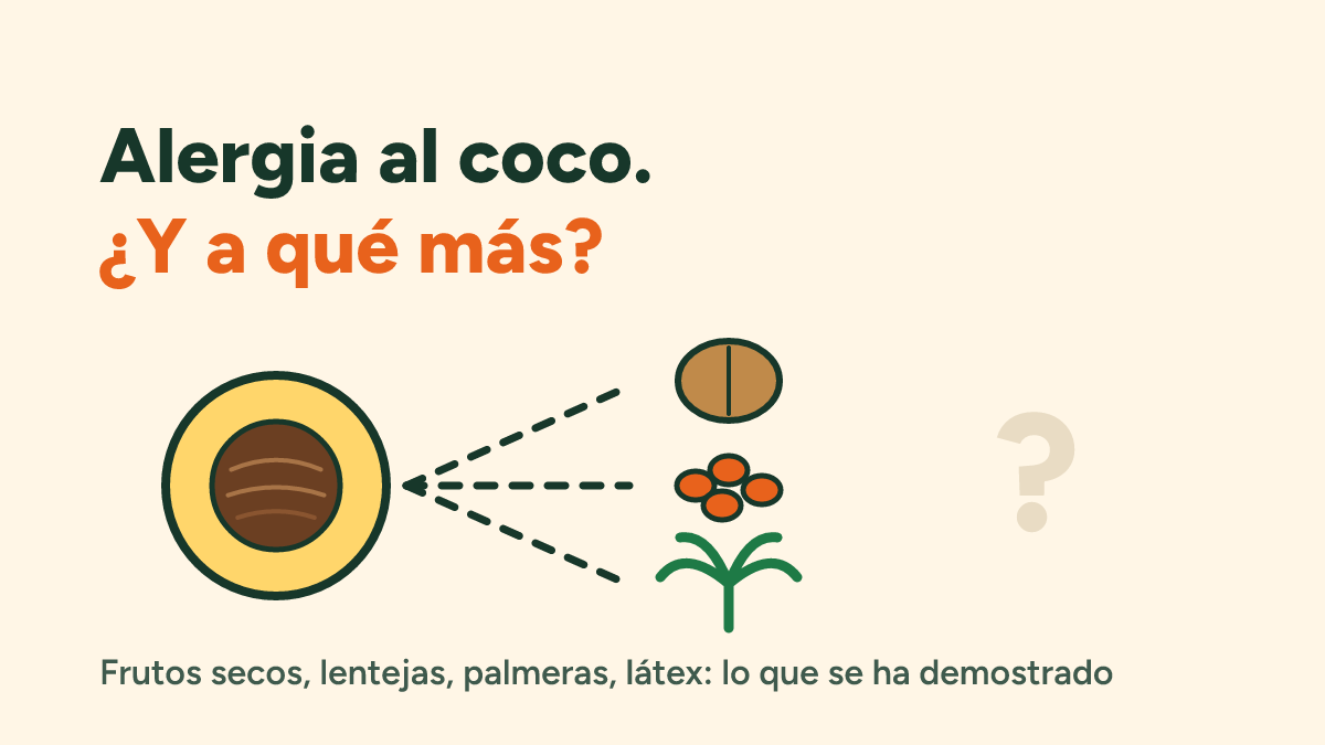 Reactividad cruzada en la alergia al coco: frutos secos, lentejas, látex, polen y palmeras