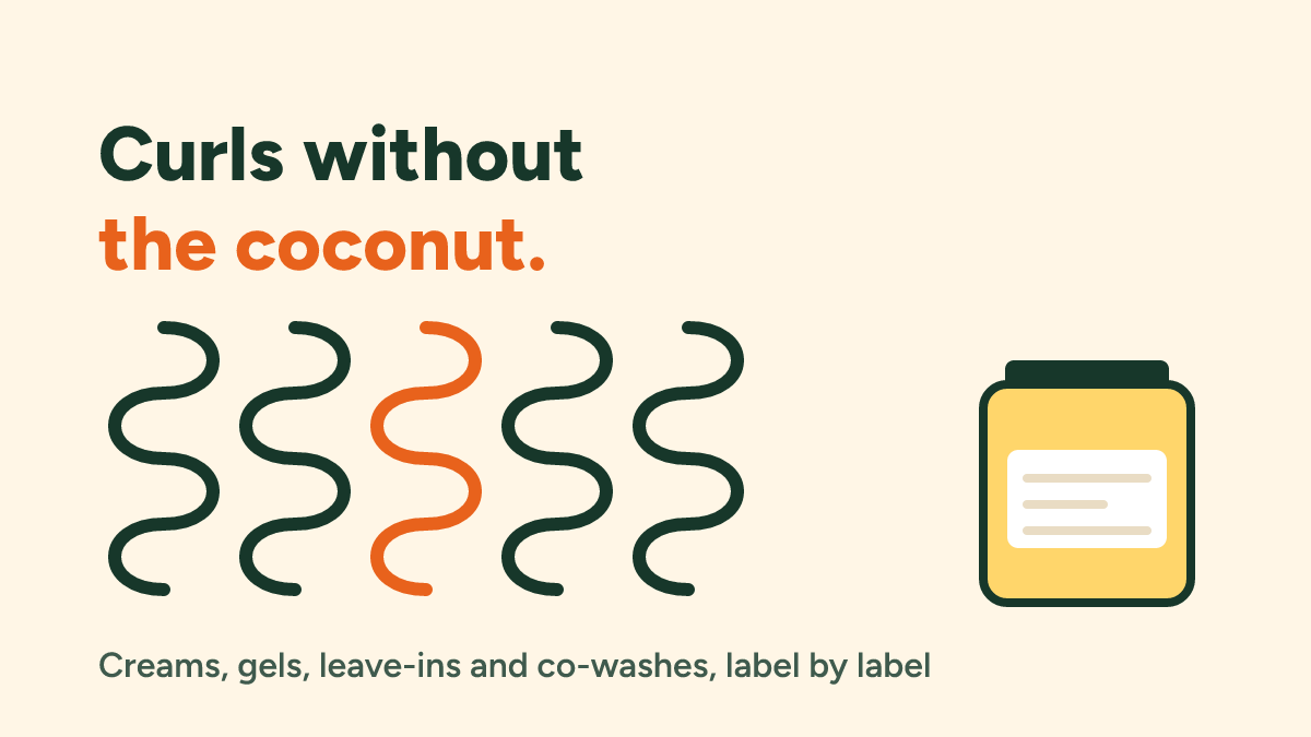 Curly hair products without coconut: 56 leave-ins, curl creams, gels, mousses and co-washes read label by label