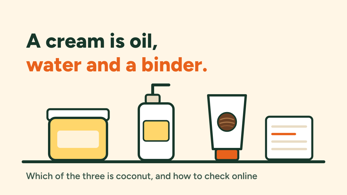 Skincare without coconut: moisturisers, cleansers, serums and masks