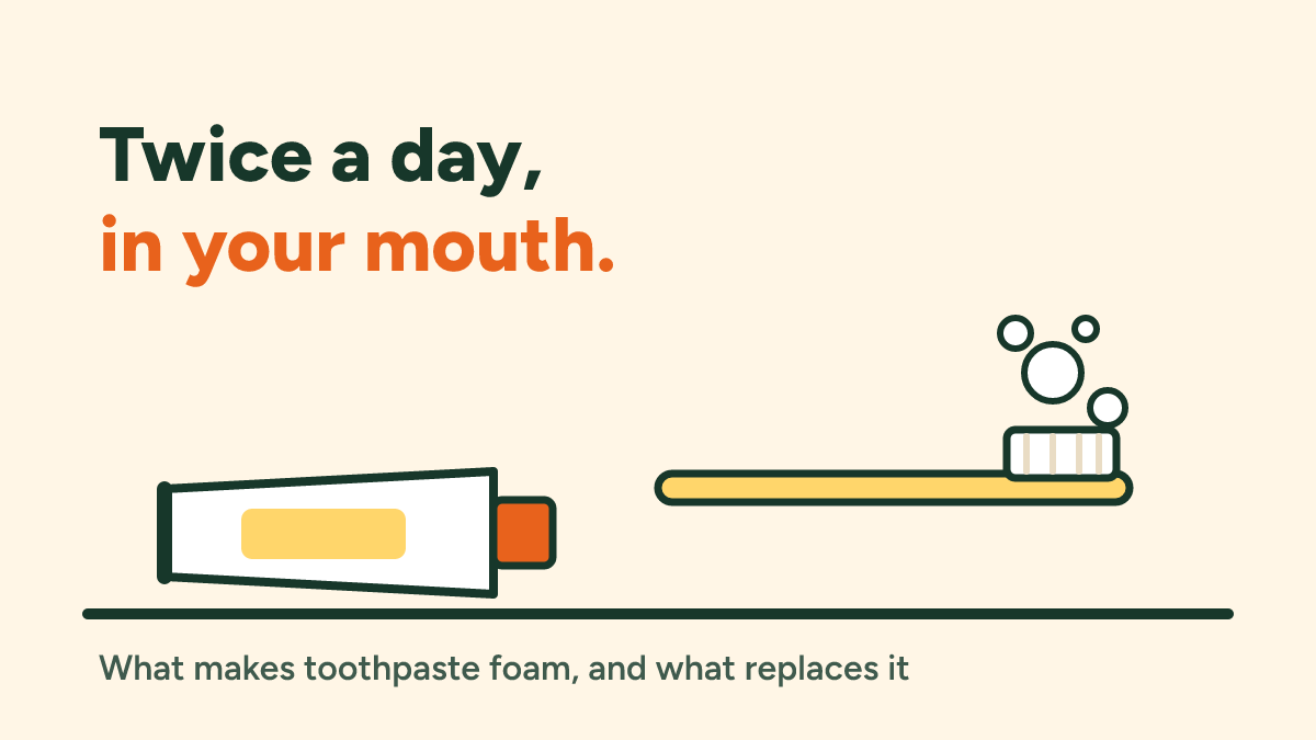 Toothpaste, mouthwash and lip balm with a coconut allergy