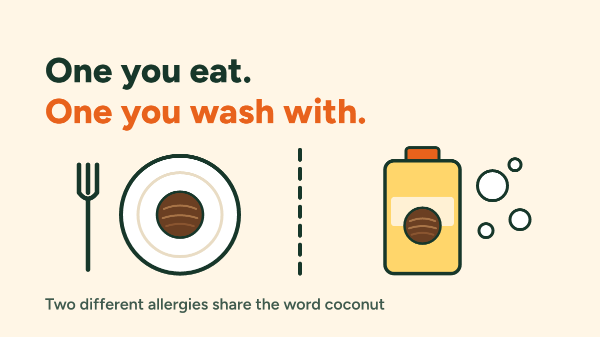 Coconut allergy or cocamidopropyl betaine allergy? The two kinds, explained