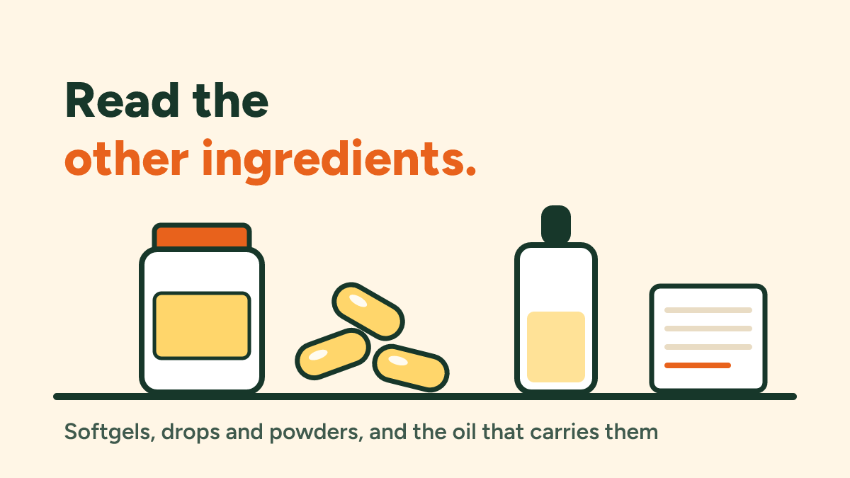 Coconut in vitamins and supplements: softgels, drops, gummies and powders