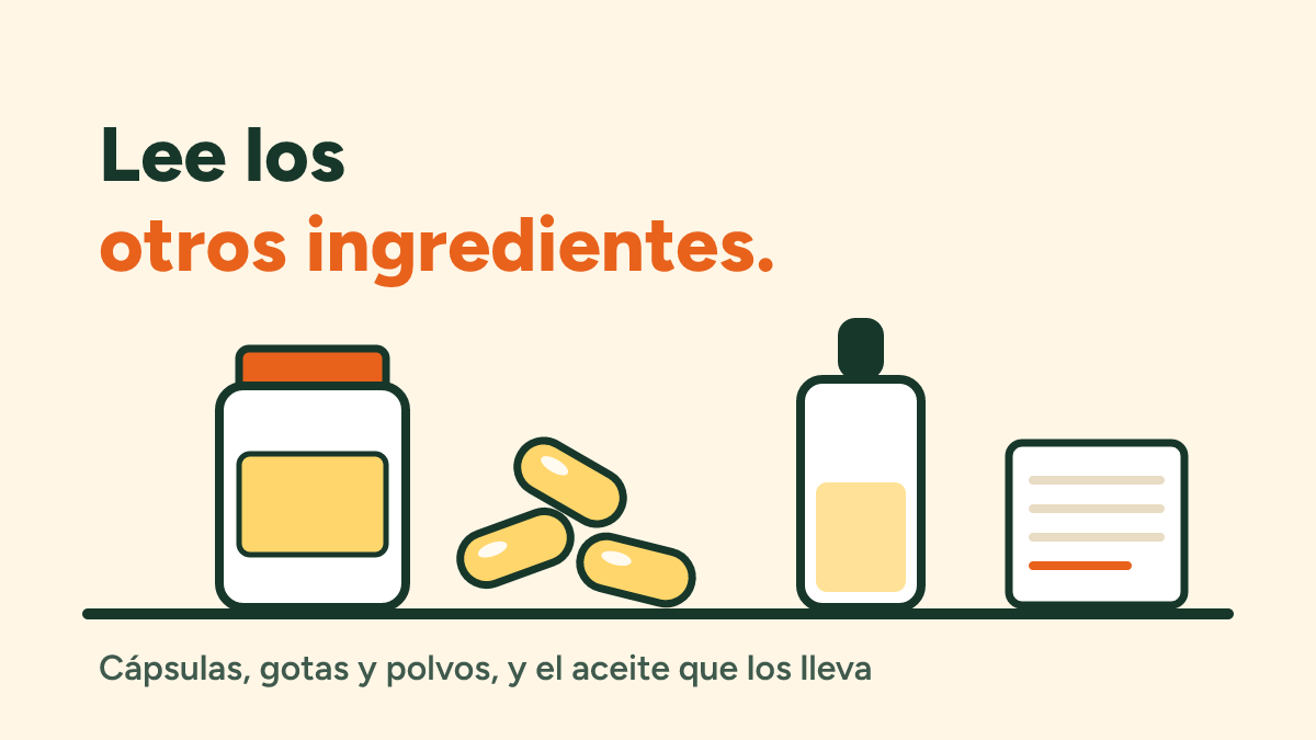 Coco en vitaminas y suplementos: cápsulas blandas, gotas, gomitas y polvos
